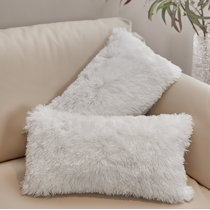 Fur pillows for outlet couch